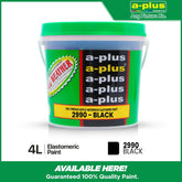 A-Plus All Weather Paint 2990 Black for Interior & Exterior Concrete, Wood, and Well Primed Metal Surface Paint